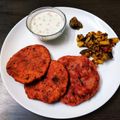 Sonal Sardesai Gautam का कुकस्नैप जब उन्होंने बीटरूट पूरी(Beetroot poori recipe in Hindi) बनाया था।