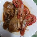 El cooksnap de Jose Gonzalez cuando hizo Pollo con gambas en cazuela.