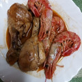 El cooksnap de Jose Gonzalez cuando hizo Pollo con gambas en cazuela.