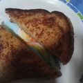 El cooksnap de Emanuel López cuando hizo Sandwich envuelto en huevo.