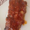 El cooksnap de Silvia Martinez cuando hizo Costillas a la barbacoa.