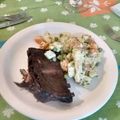 El cooksnap de gcourault cuando hizo Costillas de cerdo al vino tinto y tostadas al ajo y oliva .