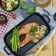 Cooksnap Jeehan Kitchen semasa beliau membuat Salmon Panggang Dengan Sos Cendawan.