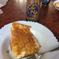 El cooksnap de Ulises Suárez cuando hizo Omelette de huevo con jamón.