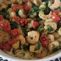 Andre' Hanley Sr.'s cooksnap of when they made Shrimp Linguine.