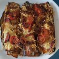 El cooksnap de Ana Gomez cuando hizo Lasaña de berenjena, jamón York y queso en airfryer.