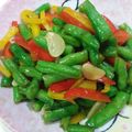 麗麗 的 清炒醜豆紅黃椒 cooksnap