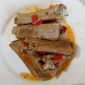 El cooksnap de Mariluz Ramos Prol cuando hizo Costillas de cerdo en salsa. Receta fácil y económica.