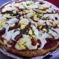 El cooksnap de Andrea Lazzaro cuando hizo Pizza con masa de pollo.