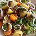 il Mara quando ha preparato Insalata di lenticchie con verdure cotte e crude