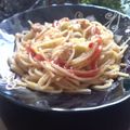 Fatima's Cook Book's cooksnap of when they made Spicy chicken mince vegetable spaghetti.
