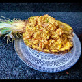 El cooksnap de Laura de la Fuente cuando hizo Khao Pad Saparod o arroz frito con piña.