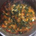 El cooksnap de McRover cuando hizo Potaje de Vigilia o Potaje de bacalao con garbanzos y espinacas.