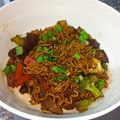 El cooksnap de Magdiel Taveras cuando hizo Chow mein.