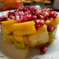 El cooksnap de GOOMER (en salsa verde) cuando hizo Tartar de salmón con aguacate y mango.