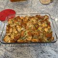 Nick Berardi's cooksnap of when they made Classic Stuffing for Thanksgiving.