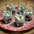 El cooksnap de Arianne cuando hizo Aperitivo en vasitos de crema de queso azul con membrillo y piñones tostados.