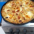 El cooksnap de Saverio La Regina cuando hizo Tortilla gigante de fideos al horno.