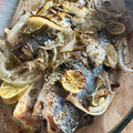 El cooksnap de Ainoa Doñas cuando hizo Jureles al horno con cebolla, albahaca y jengibre fresco.