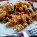 Sumita Roychowdhury's cooksnap of when they made প্রণ ফ্রায়েড রাইস (prawn fried rice recipe in Bengali).
