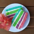 Cooksnap dari Lubna Fatiha untuk resep Rainbow Cake Kukus Ny.Liem