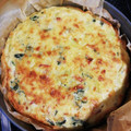 El cooksnap de Fany Hermida cuando hizo Quiche de bacon, calabacín y espinacas.