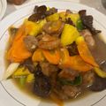 Cooksnap dari MamaJason untuk resep Fongli jau mu er (tumis nanas+jamur kuping) pakai daging ayam
