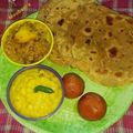 Moubani Das Biswas's cooksnap of when they made ধনিয়া পরোটা আর মটর ঘুঘনি(dhaniya paratha matar ghugni recipe in Bengali).
