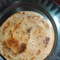pinky makhija's cooksnap of when they made Achari methi laccha paratha.
