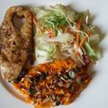 Zsófia Cooksnap-ja, amikor elkészítette a(z) Narancsos sárgarépapüré pirított magvakkal, zabpelyhes rántott ponttyal🍊 receptet.