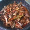 Cooksnap dari Titin Fatinah untuk resep Oseng dengkil plus kepala kambing muda kuah merah