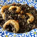 El cooksnap de Amaro cuando hizo Lentejas caviar con Gambones.