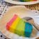 Cooksnap dari kennay2013 untuk resep Rainbow Cake Kukus Ny Liem
