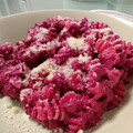 El cooksnap de Daniel González cuando hizo Pasta con salsa de remolacha🌈.