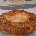 El cooksnap de Fruma cuando hizo Roscón de reyes con masa madre y relleno de mazapán.