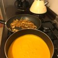 El cooksnap de Sebastian Montoya cuando hizo Sopa crema de zapallo.