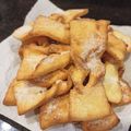 El cooksnap de Estefanía Lonné cuando hizo Chiacchiere, pastelitos fritos italianos.