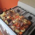 El cooksnap de Yesica Cantero cuando hizo Bifes criollos a la plancheta.