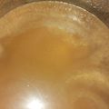 El cooksnap de Gabriela Plat cuando hizo Dulce de leche casero.