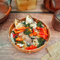 Cooksnap dari fransiska arie untuk resep Pepes Daun Singkong Peda Pedas #Indonesiamemasak