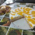 El cooksnap de Dana cuando hizo Tarta de queso y melocotón.