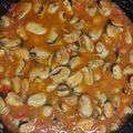 El cooksnap de Anabel Hijano cuando hizo Mejillones con salsa de tomate picante.