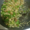 El cooksnap de Ana Carla Ferreira cuando hizo Arroz con pollo y gandules verdes.