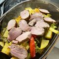 El cooksnap de Alicia Lagarto cuando hizo Solomillo de cerdo al horno a baja temperatura con verduritas.