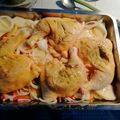 El cooksnap de Fernando Verano cuando hizo Pollo al horno a la cerveza y mostaza con vegetales.