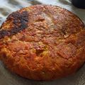 El cooksnap de Alejandra Romaniello cuando hizo Tortilla de Zanahoria.