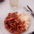 El cooksnap de elebece99 cuando hizo Calamares guisados.