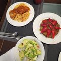 El cooksnap de Gerardo Becerra cuando hizo Tallarines rojos con pollo.