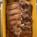 El cooksnap de Obegona cuando hizo Costillar de Cerdo Asado a Baja Temperatura en Papillote a la Barbacoa.