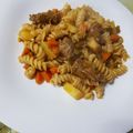 El cooksnap de Evelyna cuando hizo Guiso de fideo con carne.